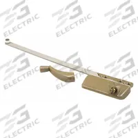 PRIME-LINE Window Operator: Crank, Handle Included, Left-Hand, Surface, Gold, 3 in Base Lg (MPN TH 23027). Key specifications — Brand: PRIME-LINE; For Use With: Casement Windows; Finish: Copper Plated; Color: Gold; Handing Orientation: Left-Hand; Handle Type: Crank; Mounting Location: Surface; Product Type: Window Operator.