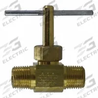 WEATHERHEAD Needle Valve: Inline Valve Body, Brass, 1/8 in Pipe Size, 150 psi Max. Pressure (CWP) (MPN 6810). Key specifications — For Media: Water; Seal Material: Metal; Brand: WEATHERHEAD; Connection Gender - Side 2: Male; Connection Type - Side 1: IPS; Connection Type - Side 2: IPS.