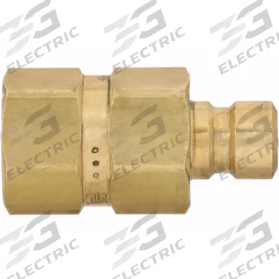 PARKER Hydraulic Quick Connect Hose Coupling: 1/4 in Coupling Size, Brass - Moldmate Series Hydraulic Quick-Connect Coupling Plugs