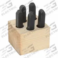 YOUNG BROS. STAMP WORKS Hand Stamp Kit: Symbol Set, 3/16 in Character Ht, 2 3/4 in Shank Lg, Steel (MPN 05053). Key specifications — Brand: YOUNG BROS. STAMP WORKS; Characters Included: Star; Material: Steel.