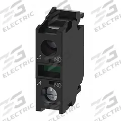 SIEMENS Contact Block: 22 mm Panel Mounting Size, 1NO, Momentary, 3SU1 Series, Screw Terminals (MPN 3SU1400-1AA10-1BA0). Key specifications — Switch Action: Momentary; Terminal Connection Type: Screw Terminals; Brand: SIEMENS; Compatible with Series: 3SU1.