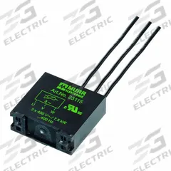 MURRELEKTRONIK Motor Suppressor: RC 3 BU, Resistor-Capacitor, 4 kW Motor Rating, 575 V AC (MPN 23050). Key specifications — Voltage: 575 V AC; Brand: MURRELEKTRONIK; Connection Features: With Self-Securing M4 Cable Forks; Connection Type: Single Core; Frequency: 50 to 60 Hz.