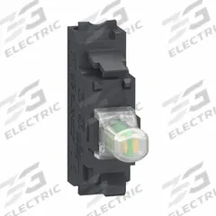 SCHNEIDER ELECTRIC Lamp Module: 22 mm Size, White, LED, 120 V AC Rating, No Transformer (MPN ZBVG15). Key specifications — Compatible Operator: Selector Switch; Compatible with Series: XB4; Terminal Connection Type: Push-In; Brand: SCHNEIDER; Manufacturer Part Number: ZBVG15; Includes Bulb: Bulb Included.