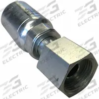 AEROQUIP Crimp Hose Fitting: Carbon Steel, Straight, -4 For Hose Dash Size, Female x Female, Swivel (MPN 4TA4FR4). Key specifications — Fitting Gender: Female x Female; Fitting Connection Type: ORS x Crimp; Thread Size: 9/16"-18; For Hose Dash Size: -4; Brand: AEROQUIP.
