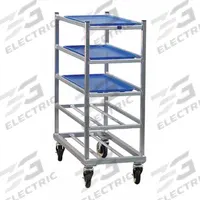 NEW AGE Universal Platter Rack: 5 Shelves, 42 in Overall Ht, 32 1/2 in Overall Lg, 16 in Overall Dp (MPN 1354). Key specifications — NSF Certified: Yes; Brand: NEW AGE; Caster Type: (4) Swivel; Product Type: Universal Platter Rack.