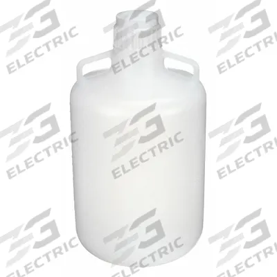 APPROVED VENDOR Carboy: 1 L Capacity - mL, Screw On Cap, White, 376.23 mm Overall Ht - Round Carboys