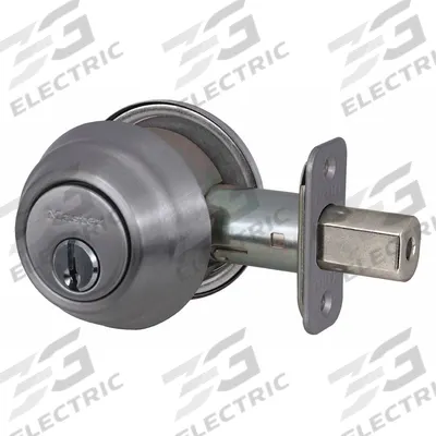 MASTER LOCK Deadbolt Lock: Cylindrical, 1 3/8 in Door Thick - Max - Standard Cylindrical Deadbolts