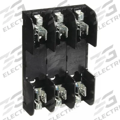 MERSEN Fuse Block: Open Block Design, 3 Pole, 600 V AC, Box Lug - Fuse Blocks for UL Class RK1 & RK5 Fuses