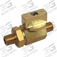 APPROVED VENDOR Manual Two-Way Ball Valve: 1/4 in, Brass, Straight, MNPT x MNPT, Full Port Ball Port (MPN G-BVRM-25M). Key specifications — Brand: APPROVED VENDOR; Handle: Tee.