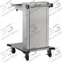 LAKESIDE Tray Dispenser Cart: 150 Trays, 36 1/2 in Overall Ht, 26 1/2 in Overall Lg, NSF Certified (MPN 819). Key specifications — Manufacturer Part Number: 819; NSF Certified: Yes; Caster Type: (2) w/Brake; Enclosed/Open/Partially Enclosed: Open; For Use With: 15 in x 20 in Trays; Material: Stainless Steel; Color: Silver; Product Type: Tray Dispenser Cart.