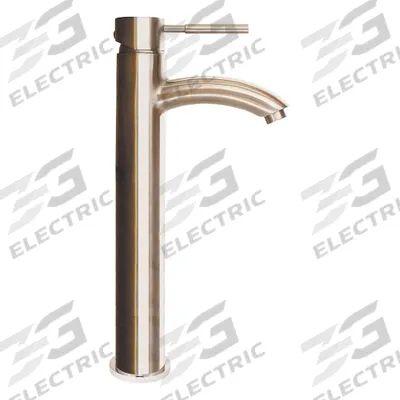 SPEAKMAN Vessel Bathroom Faucet: Neo, Brass, Brushed Nickel Finish, 1.2 gpm Flow Rate - Single-Post Handle Bathroom Faucets