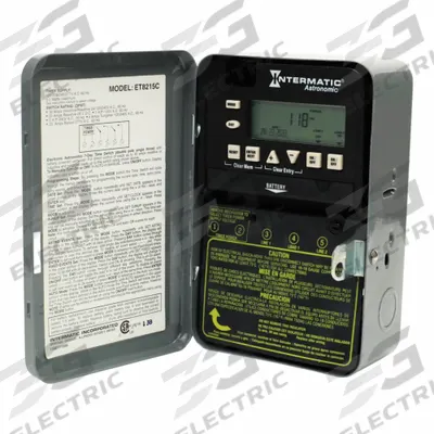 INTERMATIC Electronic Timer: 7 day, Astronomic, 120-277V AC, DPST/SPST - Digital Timer Switches