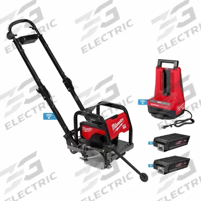 MILWAUKEE Green Concrete Saw Kit: 6 in Blade Dia, For Cutting Green Concrete, Cordless - Milwaukee Walk-Behind Concrete Saws