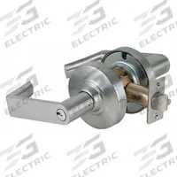 SCHLAGE Door Lockset: Office Lever Locksets, Chrome, ADA Compliant (MPN ND53PD RHO 626 C123 KA). Key specifications — attr1024149: Not Ligature-Resistant; attr1011488: SCHLAGE; attr1024446: F109; attr1011524: No Message; attr1011506: ND Rhodes; attr1011485: Yes; attr1059461: Satin Chromium-Plated : Cast Zinc.