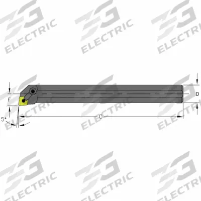 ULTRA-DEX USA Indexable Boring Bar: A32V MCLNL4 (MPN 957-000-200) - Indexable Boring Bars