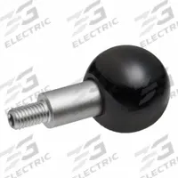 JW WINCO Revolving Ball Knobs: Ball, Plastic w/ SS Thread, M12 Thread, 21 mm Thread Lg, 50 mm Dia (MPN 319.5-50-M12-A). Key specifications — Brand: JW WINCO.