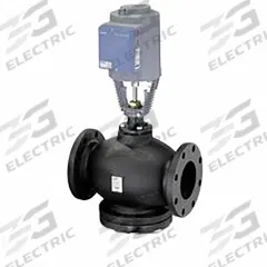 Hydronic Globe Valve: 3-Way, 160 CV Flow, 4 in Flanged, Cast Iron Body, Actuator Included, Tee (MPN 294-06162). Key specifications — Manufacturer Part Number: 294-06162; Brand: SIEMENS; Seat Material: Bronze.
