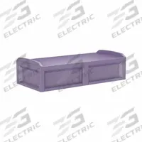 CORTECH Institutional Bed: Indigo, 80 in Overall Lg, 36 in Overall Wd, 21 in Overall Ht (MPN 100IG). Key specifications — Product Type: Bed; Color: Indigo; Material: Polyethylene; Brand: CORTECH; Model Name: Solstice Behavioral Health Bed.