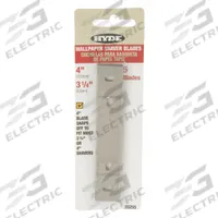 HYDE Replacement Scraper Blade: 4 in Overall Lg (MPN 33255). Key specifications — attr1004902: HYDE; attr1017570: Standard End.