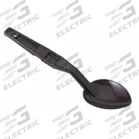 CAMBRO Serving Spoon: 10 1/4 in Overall Lg, 1.5 oz Capacity, Black, NSF Certified, Polycarbonate (MPN CASPO11CW110). Key specifications — Material: Polycarbonate; Brand: CAMBRO; NSF Certified: Yes.