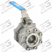 MILWAUKEE VALVE Manual Two-Way Ball Valve: 2 in, Stainless Steel, Straight, Socket x Socket (MPN 35FSS1NLL-200). Key specifications — Brand: MILWAUKEE VALVE; Seat Material: Polymer; Handle: Locking Lever.