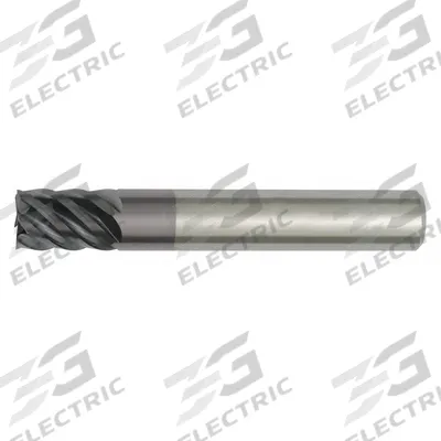 WIDIA HANITA Square End Mill: Carbide, TiAlN Coated, 6 Flute, 3/4" Mill Dia, 2-1/4" LOC - Carbide Square End Mills for Steel & Cast Iron