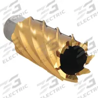 SLUGGER BY FEIN Annular Cutter: 1 1/8 in Cutter Dia, 2 in Max Cutting Dp, TiN, Cobalt, Weldon Flat (MPN 63134285111). Key specifications — attr253884: No; attr253885: TiN; attr253886: Cobalt; attr253887: Weldon Flat; attr253888: Fractional Inch; attr277149: SLUGGER BY FEIN.