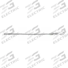 HUBBELL WIRING DEVICE-KELLEMS Pulling Grip: 0.63 in to 0.74 in, 2,800 lb Breaking Strength, Flex Eye (MPN 033-03-011). Key specifications — Cable Dia. Range: 0.63 in to 0.74 in; Material: Galvanized Steel; Eye Style: Flexible; Brand: HUBBELL WIRING DEVICE-KELLEMS.