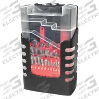 APPROVED VENDOR Screw Machine Drill Bit Set: 24 Pc, 1 mm to 12.5 mm by 0.5 mm, 135° 4-Facet Point (MPN 460-000024B). Key specifications — attr1238841: Box.