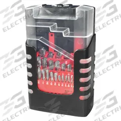 APPROVED VENDOR Screw Machine Drill Bit Set: 24 Pc, 1 mm to 12.5 mm by 0.5 mm, 135° 4-Facet Point (MPN 460-000024B). Key specifications — attr1238841: Box.