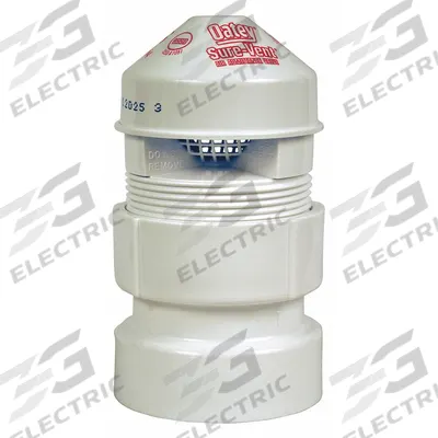 OATEY Air Admittance Valve: For Gas Media, Air Admittance Valve, 2 in Pipe Connection Size - Air Admittance Vents & Valves
