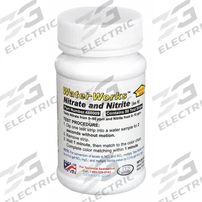 INDUSTRIAL TEST SYSTEMS Test Strips: 0 to 10 ppm Nitrite/0 to 50 ppm Nitrate, Nitrate/Nitrite - Multi-Parameter Water Testing Strips