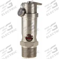 CONRADER Safety Valve: Soft Seat, 3/4 in (M)NPT Inlet (In.), 60 psi Preset Setting (PSI), Viton (MPN SRV530-3/4-V-SS-060). Key specifications — attr291993: Soft Seat; attr291998: Stainless Steel; attr292007: Viton; attr292009: Stainless Steel; attr294753: CONRADER.