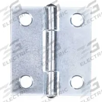 APPROVED VENDOR Butt Hinge: Steel, Full Surface, 5/8 in Leaf Wd (MPN 1RBT5). Key specifications — Removable Pin: No; Bearing Type: Plain; Material: Steel.