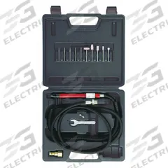 CHICAGO PNEUMATIC Air Pencil Grinder Kit: 0.1 hp, 60,000 RPM Max, Rear Exhaust Location, Ball (MPN CP9104QKIT). Key specifications — attr1320695: (5) Mounted Points; attr1320698: Rear; attr1320732: Ball; attr1320742: CHICAGO PNEUMATIC.