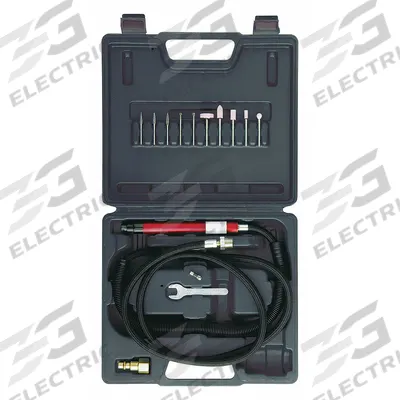 CHICAGO PNEUMATIC Air Pencil Grinder Kit: 0.1 hp, 60,000 RPM Max, Rear Exhaust Location - 1/8 in. Collet Pencil Grinder Kits