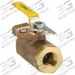 APOLLO Manual Two-Way Ball Valve: 3/4 in, Bronze, Straight, FNPT x FNPT, 600 psi Max. Pressure (CWP) (MPN 75-104-41). Key specifications — Brand: APOLLO; Handle: Locking Lever.