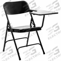 NATIONAL PUBLIC SEATING Chair with Desk: 29 1/2 in, Left-Handed, 20 1/2 in Overall Wd, Gray, Steel (MPN 5210L). Key specifications — attr1036979: Gray; attr1045596: Left-Handed; attr1036971: Chair with Desk.