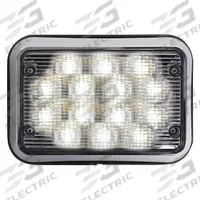 CODE 3 Vehicle Work Light: 56.4 W Watt, SAE Class 1, LED, Permanent, 12-24V DC, 9 1/8 in Overall Ht (MPN 79SCENE). Key specifications — Brand: CODE 3; Installation Type: Permanent; Operating Voltage: 12-24V DC; Light Class Rating: SAE Class 1.