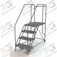 TRI-ARC Mobile Work Platform: 3.3 ft Platform Ht - Max, 24 in x 35 in, Steel, 800 lb Load Capacity (MPN WLWP142436SL). Key specifications — Mobility: Rolling; Brand: TRI-ARC; Color: Gray; Height Adjustability: Fixed Height; Includes Handrails: Handrails Included; Locking Mechanism: Foot-Activated Step Lock; Handrails: Includes Handrails.
