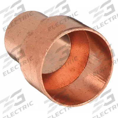 NIBCO Sweat Fitting Coupling: 3/8 in CTS x 1/8 in CTS, FTG x FTG, Wrot Copper (MPN 6002-3/8x1/8) - Wrot Copper Tube Fittings