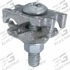 Cable Tray Grounding Connector: Copper, 2 Grounding Wires, 6 AWG SOL to 1/0 AWG STR (MPN GC2525CT). Key specifications — Brand: BURNDY; Description/Special Features: Ribbed Neck Bolt; For Use With: Flat Bar; Grounding Wire Size: 6 to 1/0 AWG SOL; Material: Copper; Grounding Wires Connected To: Cable Tray; Manufacturer Part Number: GC2525CT.