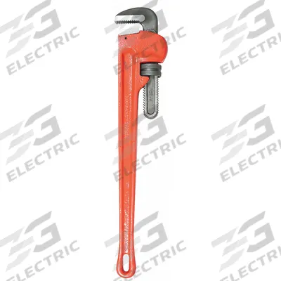 WESTWARD Pipe Wrench: Cast Iron, 5 in Jaw Capacity, Serrated, 36 in Overall Lg - Straight Pipe Wrenches