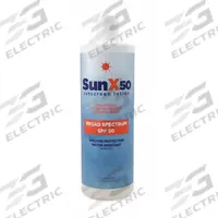 SUNX Sunscreen: 50 SPF, Lotion, 16 oz (MPN 18-909G). Key specifications — Unitized: Unitized; Manufacturer Part Number: 18-909G; Format: Lotion; Purpose: Sunscreen; Brand: SUNX; Formula Features: Paraben Free; Unit Package Type: Bottle; Active Ingredient: Vitamin E.