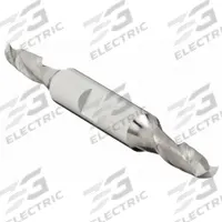 APPROVED VENDOR Square End Mill: Carbide, Double End, 2 Flute, 1/4" Mill Dia, 5/8" LOC, 3-1/2" OAL (MPN 237-001040)