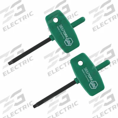 WIHA Torx and Torx Plus Keys: 2 Tips, Torx, T9 Tip Size, Black Oxide - Rapid-Twist Torx & Torx Plus Keys