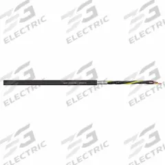 CHAINFLEX Control Cable: 17 AWG Conductor Size, 5 Conductors, PVC, Order by the Foot, Black (MPN CF160-UL-10-05). Key specifications — Conductor Size: 17 AWG; Minimum Bend Radius Factor - Fixed: 4 x OD; Minimum Bend Radius Factor - Flexible: 6 x OD; Shielding: Shielded; Brand: CHAINFLEX.