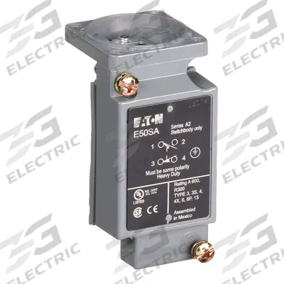EATON Limit Switch Body: EN50041 Body, 2 Mounting Holes, 1NO/1NC - Bodies for Limit Switches