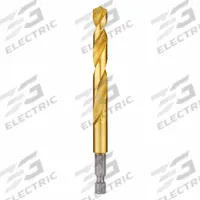 MILWAUKEE Hex Shank Drill Bit: 23/64", 135° Split Point, TiN-Coated HSS, Impact Rated (MPN 48-89-4620). Key specifications — attr1234973: Impact Rated; attr1234966: MILWAUKEE; attr1234978: 0.3594.
