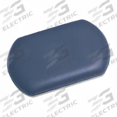 INVACARE Wheelchair Upholstered Leg Rest Pad: E and J/Invacare, Vinyl, 9 1/2 in Overall Lg (MPN TAGRP375050). Key specifications — Material: Vinyl; Product Type: Upholstered Leg Rest Pad; Brand: INVACARE; Includes: Mounting Screws; Compatible with Brand: E and J.